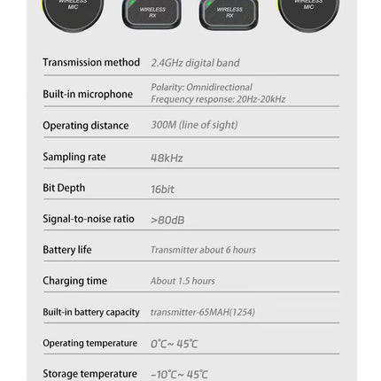 Wireless Lavalier Microphone Outdoor Live Recording Interview Vlog Magnetic Noise Reduction Portable For iPhone Android