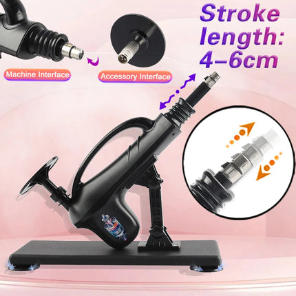 Portable Automatic Sex Machine with Big Dildo for Women Masturbation Pumping Gun for Couple Men Sex Toys