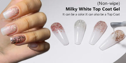 MSHARE 100ml Shiny Top Coat No Wipe Top Nail Gel for Gel Polish Semi-permanent Varnish No Sticker Hard Top Gel