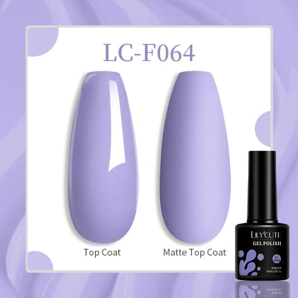 LILYCUTE 7ML Glitter Gel Nail Polish Sparkling Semi Permanent UV Gel Colorful Shinning Gel Varnish Nail Art Soak Off UV LED Gel