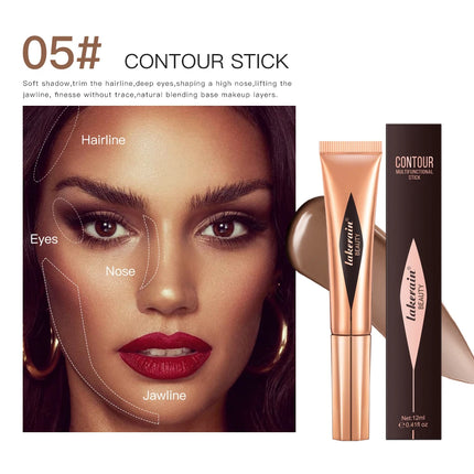 Multi-use Stick Bronzer Blusher Beauty Highlighter Blush Liquid Face Bronzer Natural Contouring Wand Stick Applicator Makeup