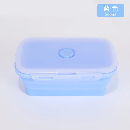 4PS Collapsible Food Storage Containers with Lids & Vent,, Kitchen Stacking Silicone Collapsible Meal Prep Container Set for