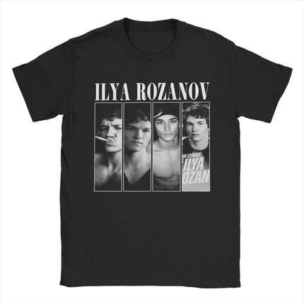 Heated Rivalry Ilya Rozanov But Daddy I Love Him T Shirt Men's Pure Cotton Vintage T-Shirts Crew Neck Tees Short Sleeve Clothing