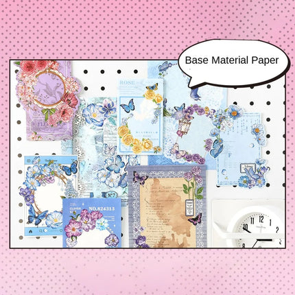 Paper Stickers DIY Itabag Insert Material Retro Lace Ribbon Itabag Decor DIY Material Creative Colorful