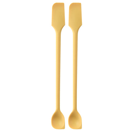 Silicone double-headed jam spatula, kitchen silicone spatula, jam spatula, household double-headed mixing stick, spoon