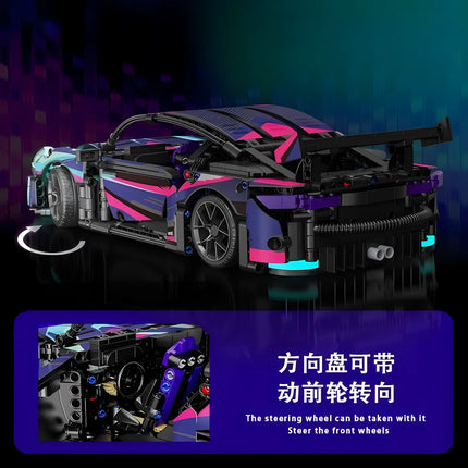 1:14 Building Blocks Sports Car RC Toy Car Building Blocks Toy Birthday Gift MOC Sports Car Model