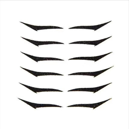 5/6Pairs Self-adhesive Eyelid Sticker DoubleLine Eyelid Patch Glitter Eyeliner Sticker Set Waterproof Reusable Face Makeup Tools