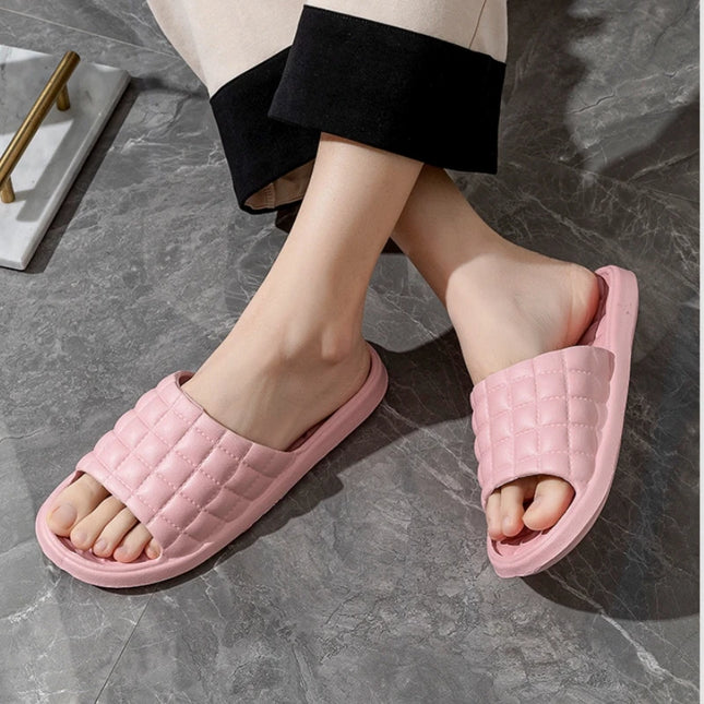 Summer Home Slippers Women Bathroom Non-slip Sole Sandals Men Lightweight Soft EVA Slides Couples House Shoes
