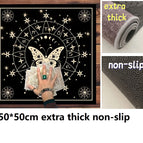 1pc black mat