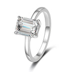 5 / Emerlad-Silver / 1CT 5x7mm Moissanite