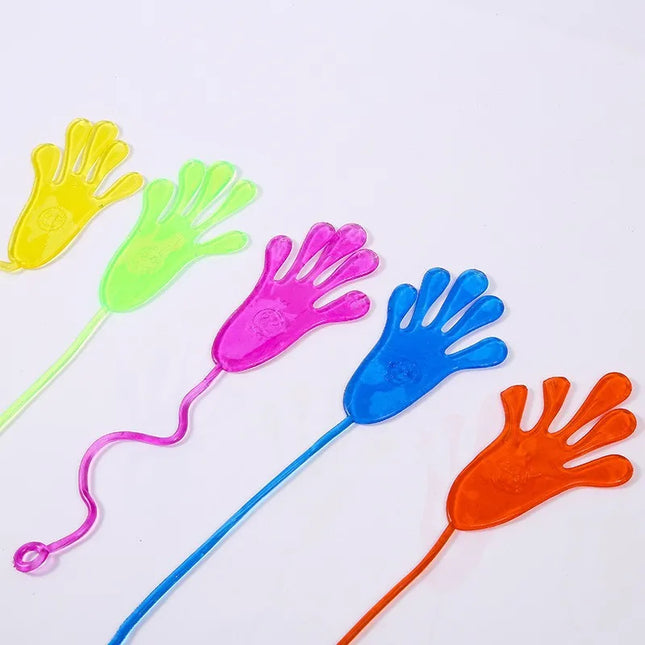 5-50 Pcs Funny Sticky Hands Toy Elastic Squishy Slap Palm Novelty Gift Party Game Birthday Educational Stress Relief