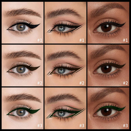 Waterproof Eyeliner Pen Matte Liquid Eyeliner 17H Long Wear Sweat Proof Smudgeproof Stain-free Ultra-fine Liquid Cosmetics