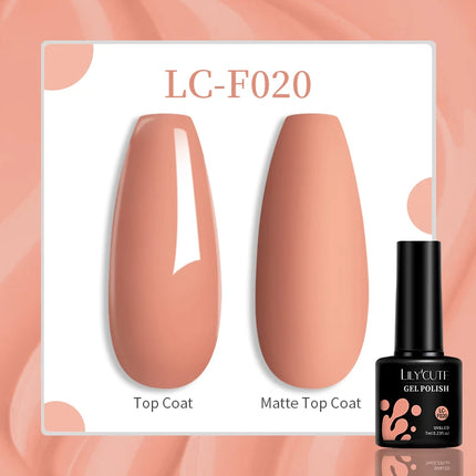 LILYCUTE 7ML Glitter Gel Nail Polish Sparkling Semi Permanent UV Gel Colorful Shinning Gel Varnish Nail Art Soak Off UV LED Gel