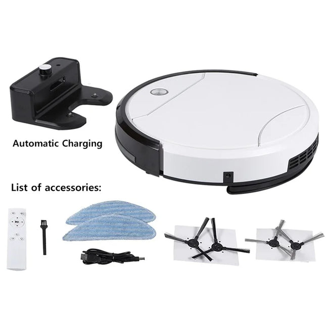 DIVEDEER Home Automatic Vacuum Cleaner Intelligent Remote Control Sweeping Mopping Robot Rechargeable Vacuum Cleaner Robot