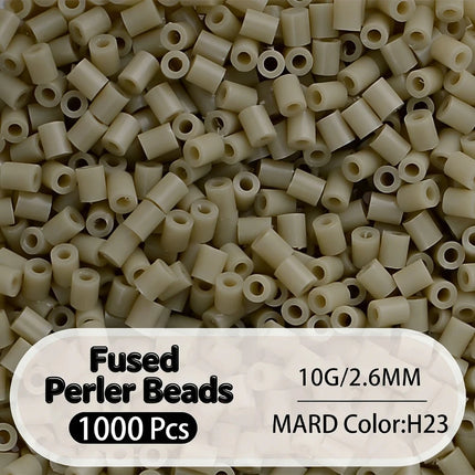 2.6mm Bulk Black&White Color Series Perler Beads Refill Pack 1000pcs Fusible DIY Art Craft Fuse Beads for Mosaic Puzzle