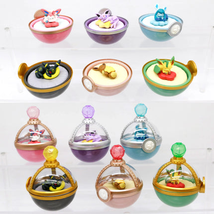Pokemon Miniature Blind Box Scene Props Dreaming Case Vaporeon Flareon Leafeon Glaceon Espeon Jolteon Figure Table Ornaments