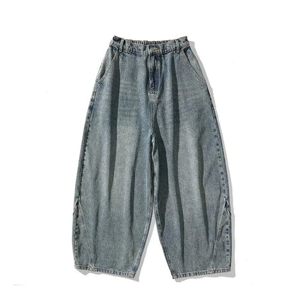 Streetwear Men Wide Leg Denim Pants Harajuku Baggy Jeans Male Casual Oversized Jean Trousers Men Fashion Large Size 5XL