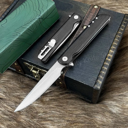 3810 Mini Folding Knife 8CR13MOV Blade G10 Handle EDC Camping Knife Survival Adventure Knife Outdoor Portable Pocket Knife
