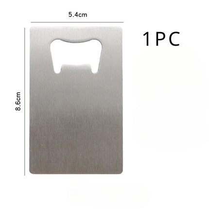 1/10/20pcs Stainless Steel Beer Bottle Opener for Wallet and Pocket, Can Be Carved for Restaurants/bars DIY Wedding Favor Gift