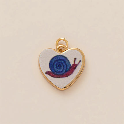New Love Flower Animal Series Pendant Sweet and Simple Style Necklace Gold Plated Color Preserved