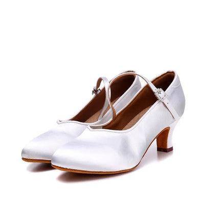 Adult High-heeled Modern Latin Dancing Shoes Professional National Standard Dance Practice Women's Waltz Dancing Shoes Flamenco