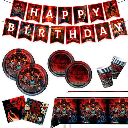 HOT Birthday Party Decorations Balloon Sets Disposable Party Plates Tablecloths Kids Birthday Gifts Baby Showers