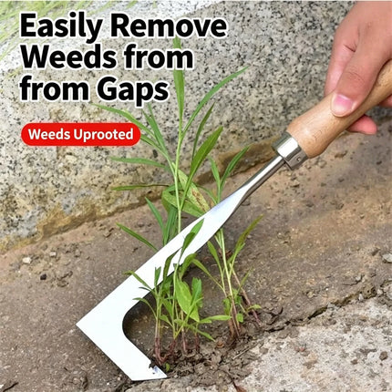 Weed Remover For Courtyard Gaps - An Efficient Seven-Character Stainless Steel Tool For Manual Weed Removal