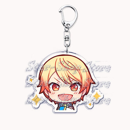 VIRTUAL SINGER Wonderlands Showtime Keychains Keyrings for Accessories Touya Emu Rui Akito Tsukasa Key Chain Jewelry Fans Gifts