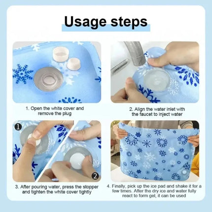 Ice Gel Pet Cooling Mat, Self Water Adding, Moisture-proof Cold Sleeping Pad for Small Large Dogs Cats Summer Indoor Use