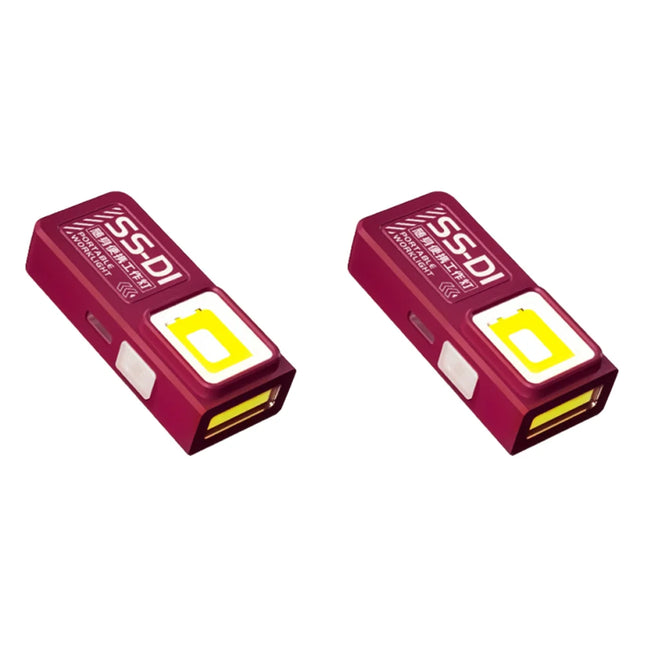 Portable LED Flashlight Super Bright Mini Rechargeable LED Tail Magnet Torch with COB Side Emergency Light for Camping Hiking ﻿