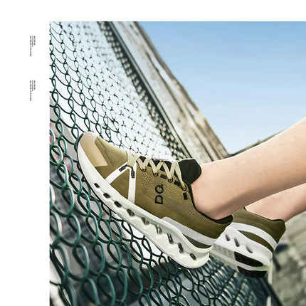 Men's Running Shoes Breathable Lightweight Comfortable Soft Bottom Casual Sports Sneakers Fashionable Shock Absorption