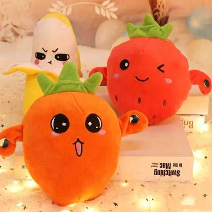 Cartoon Fruit Sensory Rhythm Piano Doll Toy, Baby Interactive Fruit Doll, Musical Plaything for Kids, Fun Educational Gift