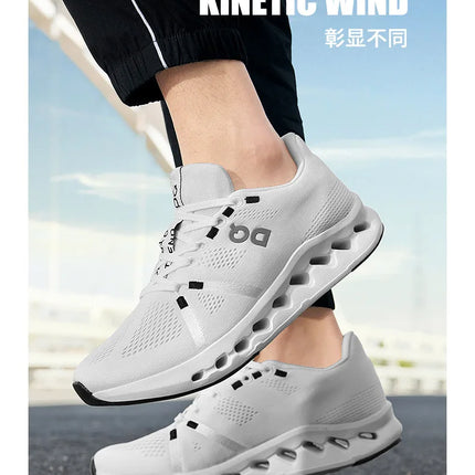 Men Casual Sports Running Shoes Marathon Air Cushion Breathable Lightweight Men Comfortable Athletic Nonskid Sneakers Outdoor