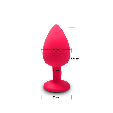 3 Sizes Soft Silicone Anal Plug Mini Butt Plug Erotic Sex Toys for Men Women Gay Couples Adult Anal Prostate Stimulator Dildo