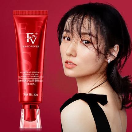 FV Foundation and F4 Brush Face Makeup set Oil-control Base Concealer  Makeup Eye Contour Spot Dark Circle Correcting Skin