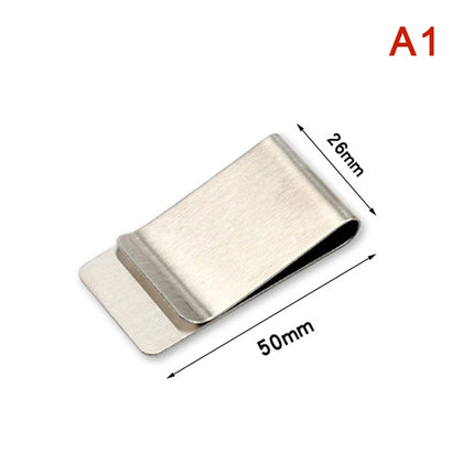 High Quality Stainless Steel Metal Money Clip Fashion Simple Silver Dollar Cash Clamp Holder Bill Clamp for Men Women