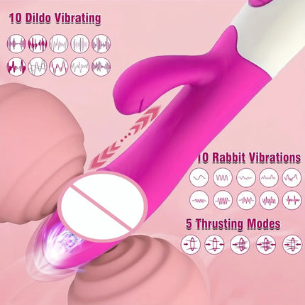 Female vibrator, featuring powerful clitoral stimulation function, female vaginal squeezing massage vibrator, adult pleasure sex