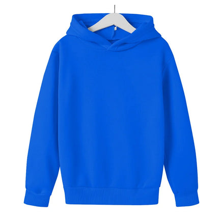 Spring and Autumn Kids Hot selling Hoodies 2-12 Year Old Boys and Girls Casual Hoodies Top Solid Color Sports Hoodies