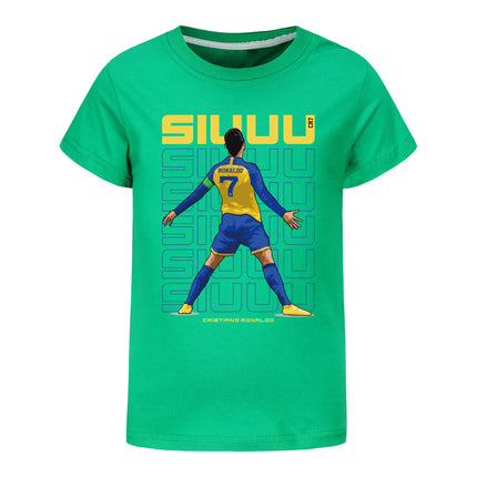 Summer Kid boy clothes Set Children Girls Football CR7 Star Printed T-shirts Topm Bottom Tracksuits