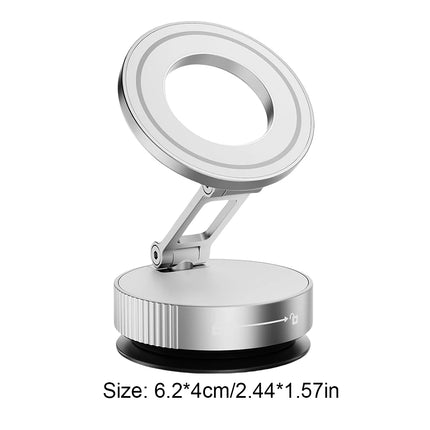 Vacuum Magnetic Phone Holder 360°Rotate Car Hands-Free Cell Phone Rack Foldable Swivel Stand Suction Cup Universal Car Brackets