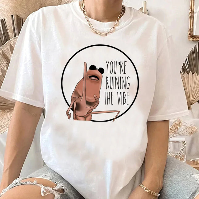 Marcus The Worm T-shirt for Men Women Y2k Clothes Short Sleeve Round Neck Tshirt Streetwear Y2k Clothing