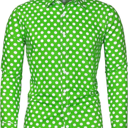 Fashion 3D Printed Men's 10-color Polka Dot Long-sleeved Slim-fit Shirt Button And Long-sleeved Comfort Casual Men's Tops