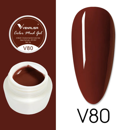 VENALISA Color Mud Gel Pure DIY Nail Art Design UV Gel Polish Professional Manicure Varnishes for Quality Artistry