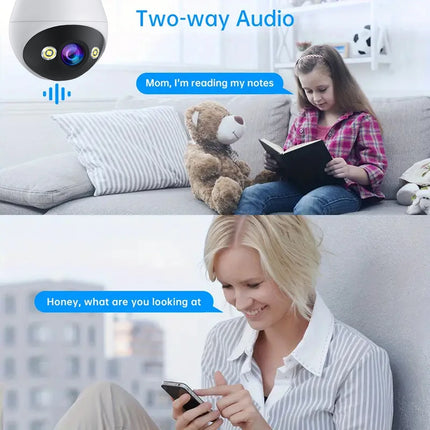 Jooan 2K 3MP WiFi IP Camera E27 Bulb Camera Wireless Baby Monitor AI Tracking night vision Surveillance Camera