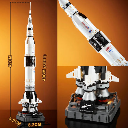 600+ Piece Bricks Space Shuttle Heavy Rockets Set Technical City Model Building Blocks Boy Birthday Gifts Kids Toys For Children