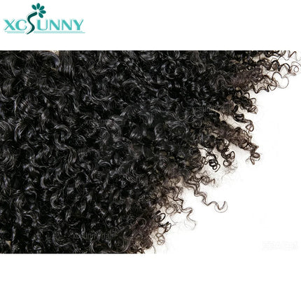 Bulk Human Hair Bundles No Weft Bulk Braiding Kinky Curly Hair Wholesale Knotless Bulk Human Hair Extensions For Boho Braids