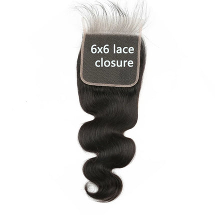 Upermall 5X5 6X6 7X7 Pre Plucked Swiss Lace Closure Straight Body Wave Transparent Can Be Bleached Brazilian Human Hair On Sale
