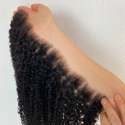 13x6 Invisible HD Lace Frontal Only Kinky Curly Pre plucked Natural Hairline 13x4 5x5 6x6 7x7 HD Lace Closure Only Brazilian