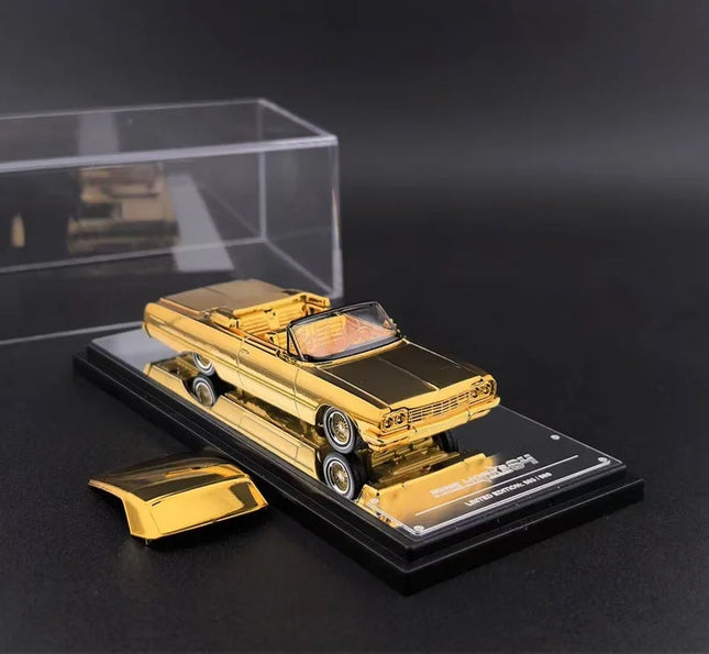 FineWorks 1/64 Impala HZ Exhibition Limited Edition Jumping Car  Painted alloy car mode