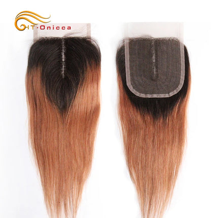Jerry Curl Closure Human Hair Brazilian Curly 4x1 T Part Lace Closure With Baby Hair Natural Color Middle Part Curly Closures